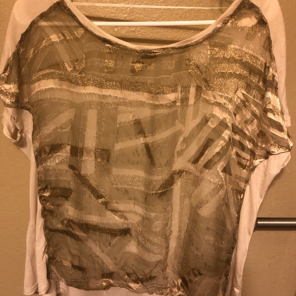 Urban Outfitters Gold Silence + Noise Blouse